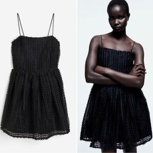 H&M textured mini dress